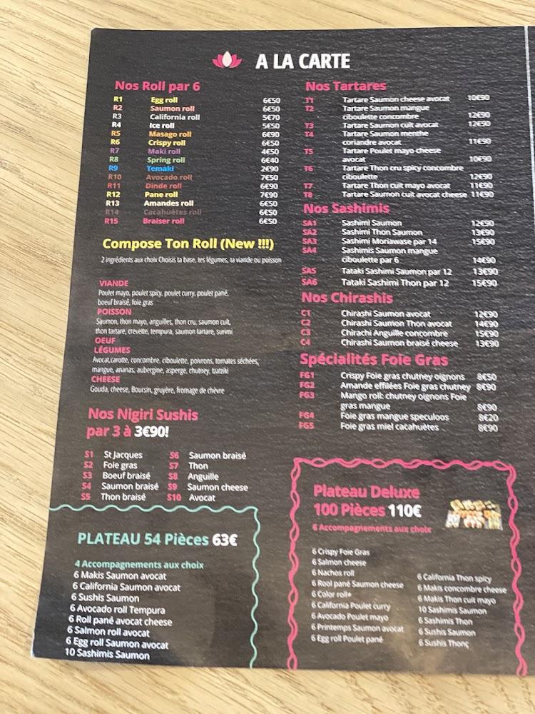 Sabaidi Sushi & Thaï - Menu Image 1