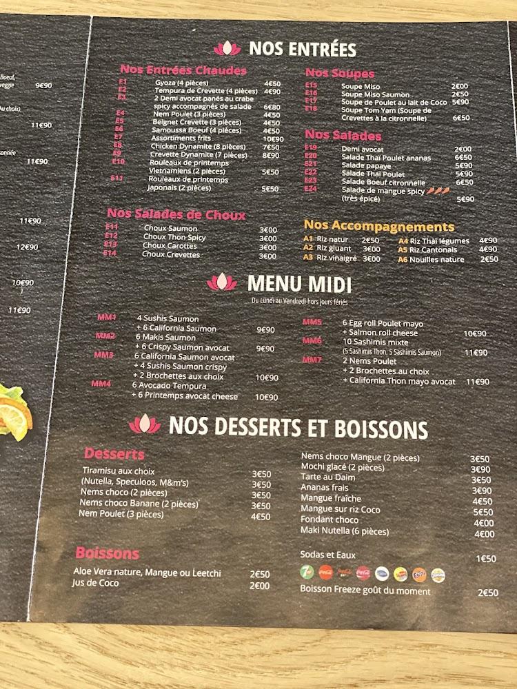 Sabaidi Sushi & Thaï - Menu Image 3
